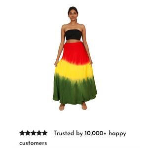 African Star  Wrap Skirt